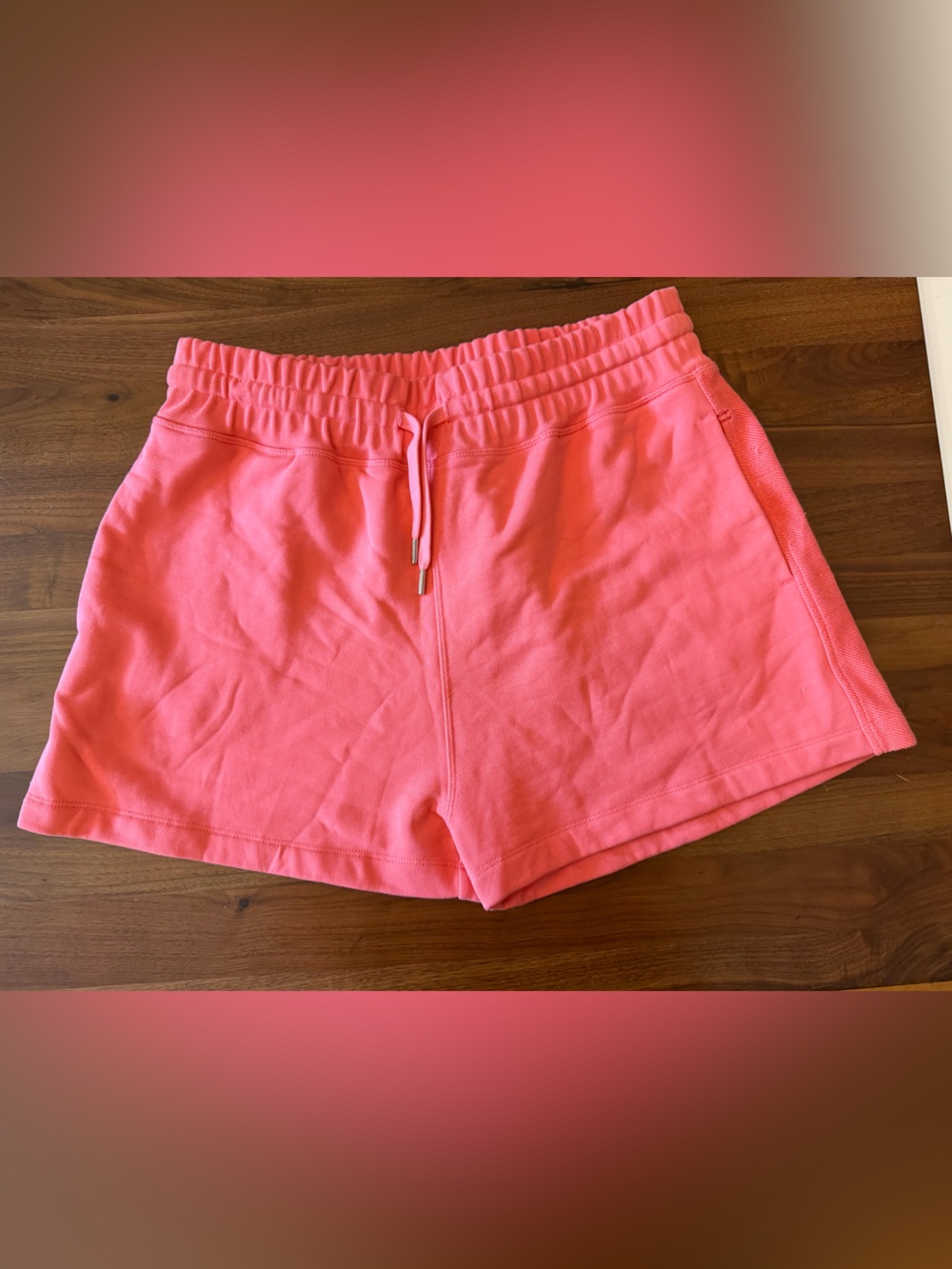 NWT La Ligne Coral Pink Athletic Drawstring Shorts